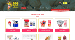 Desktop Screenshot of bgpopcorn.com